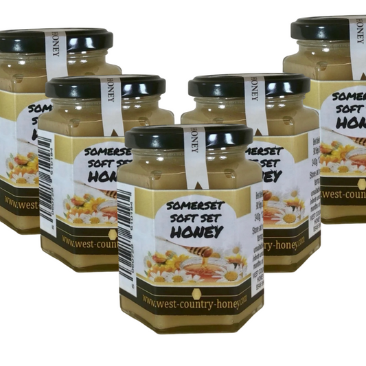 6 x Somerset Soft Set Honey 12oz - 340g jars