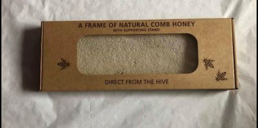 A Frame of Pure Natural Comb Honey