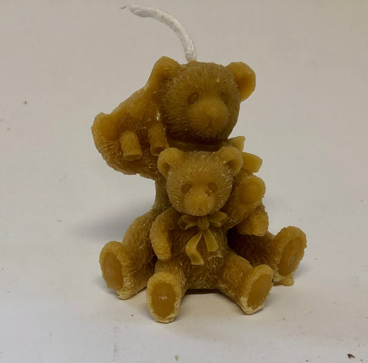 Bear Beeswax Candle